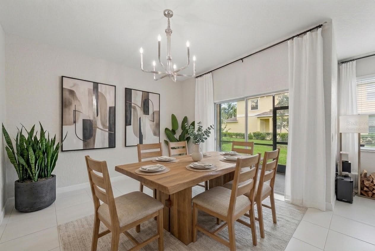 VIRTUALLY STAGED DINING SPACE - 8604 FIDDLELEAF COURT, TAMPA
