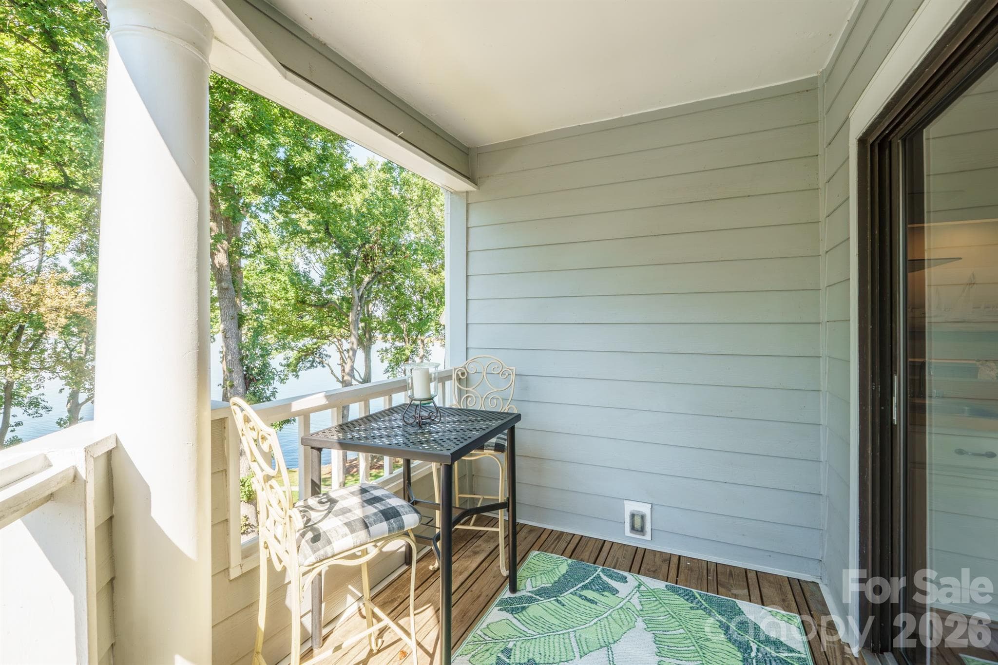 Private balcony with waterfront view - 327 Northwest Drive, Davidson
