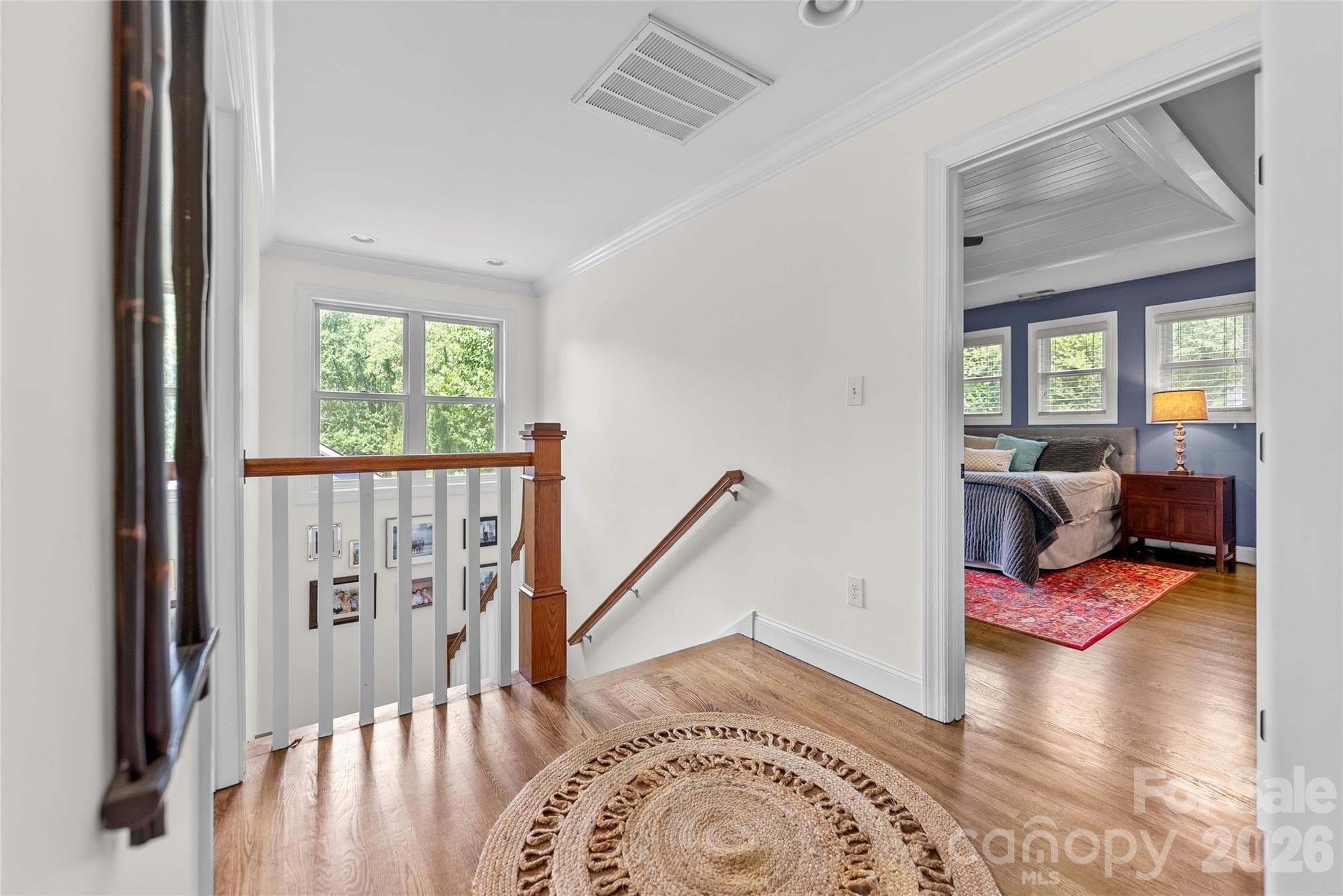 Light filled staircase - 118 Houston Street, Asheville