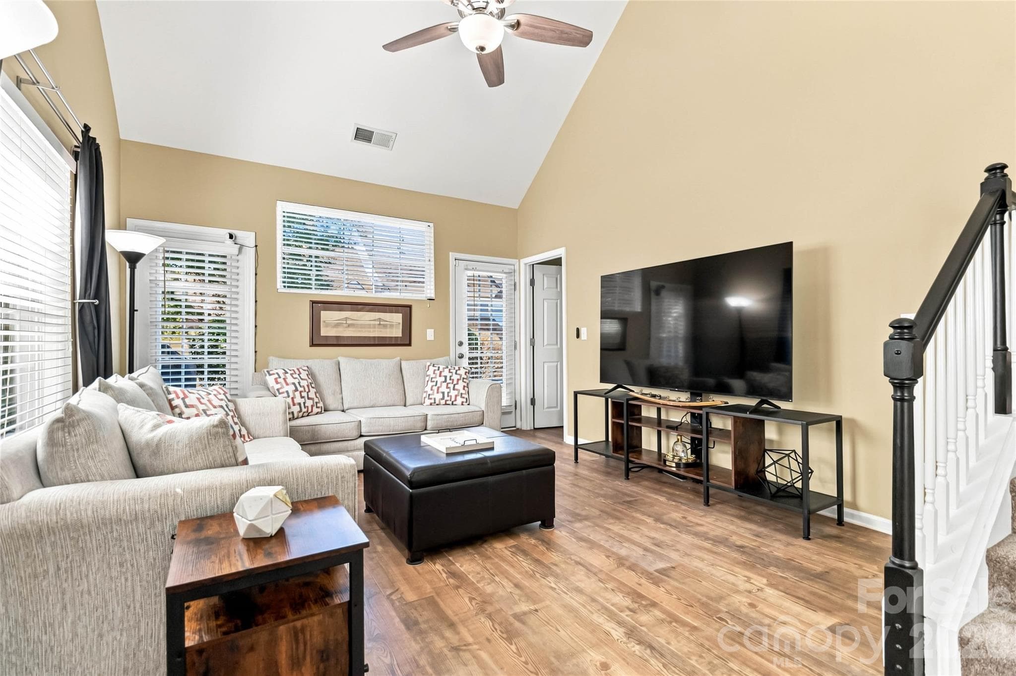 Plenty of room for this large 75" TV! - 4829 Grier Farm Lane, Charlotte