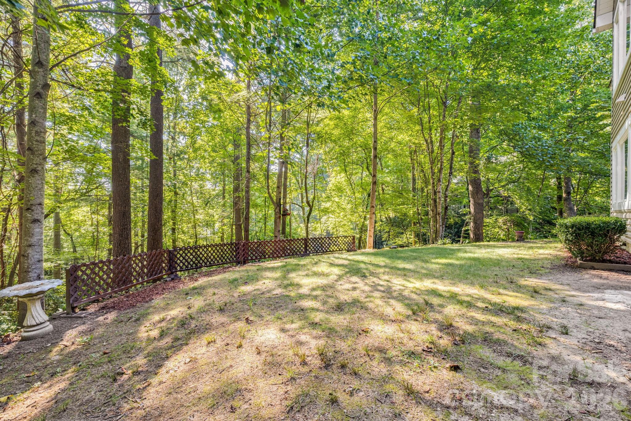 Sweet shade loving backyard. - 212 Carriage Springs Way, Hendersonville