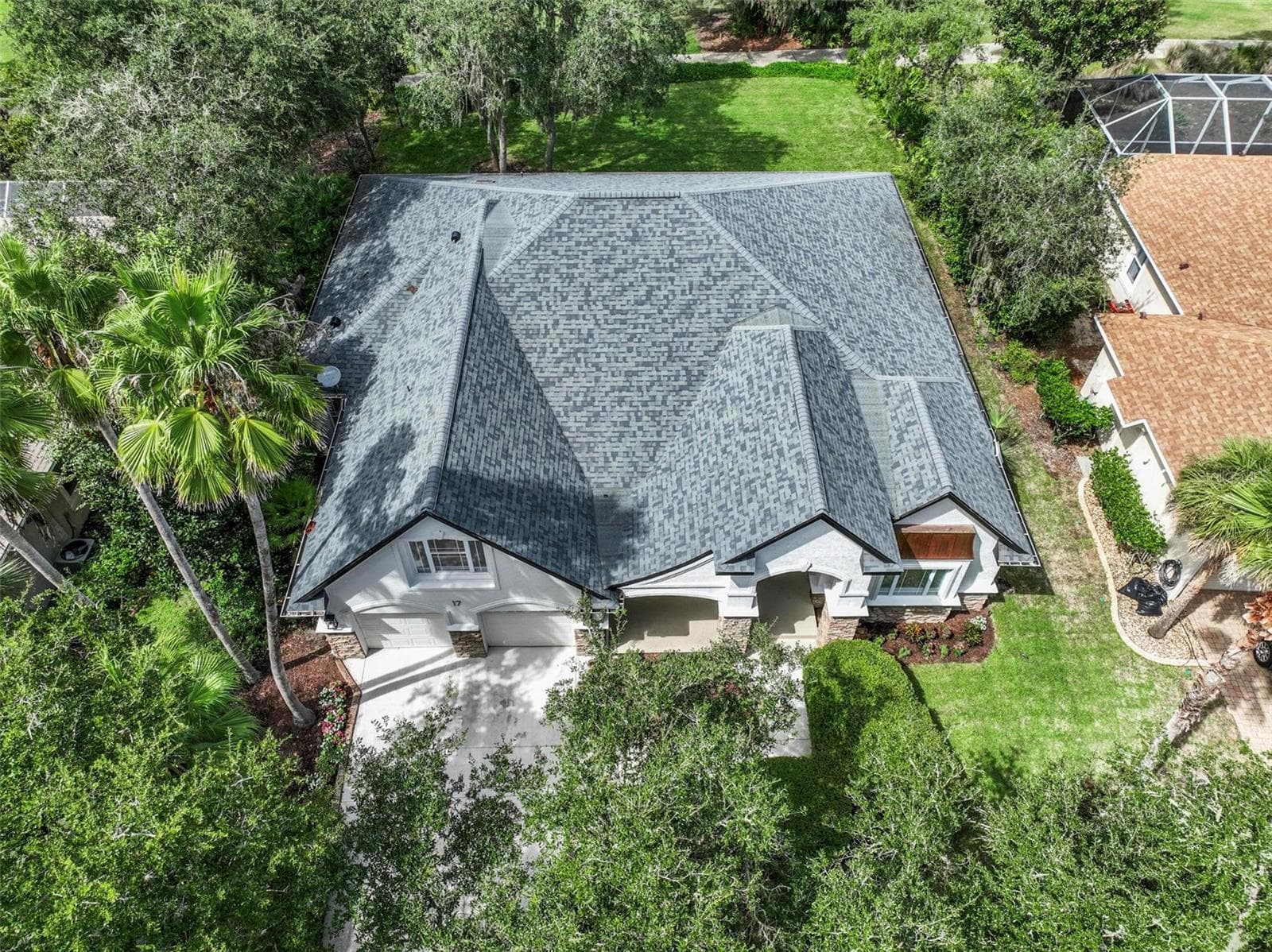 Aerial View of front to back of home - 17 GRANDVIEW DR, PALM COAST