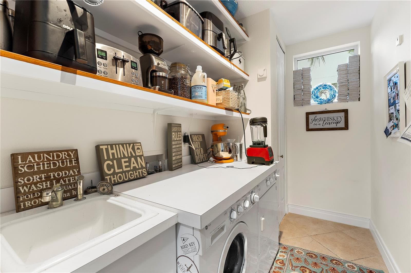 laundry Room with sink (2nd floor) - 235 COCOANUT AVE #101A, SARASOTA