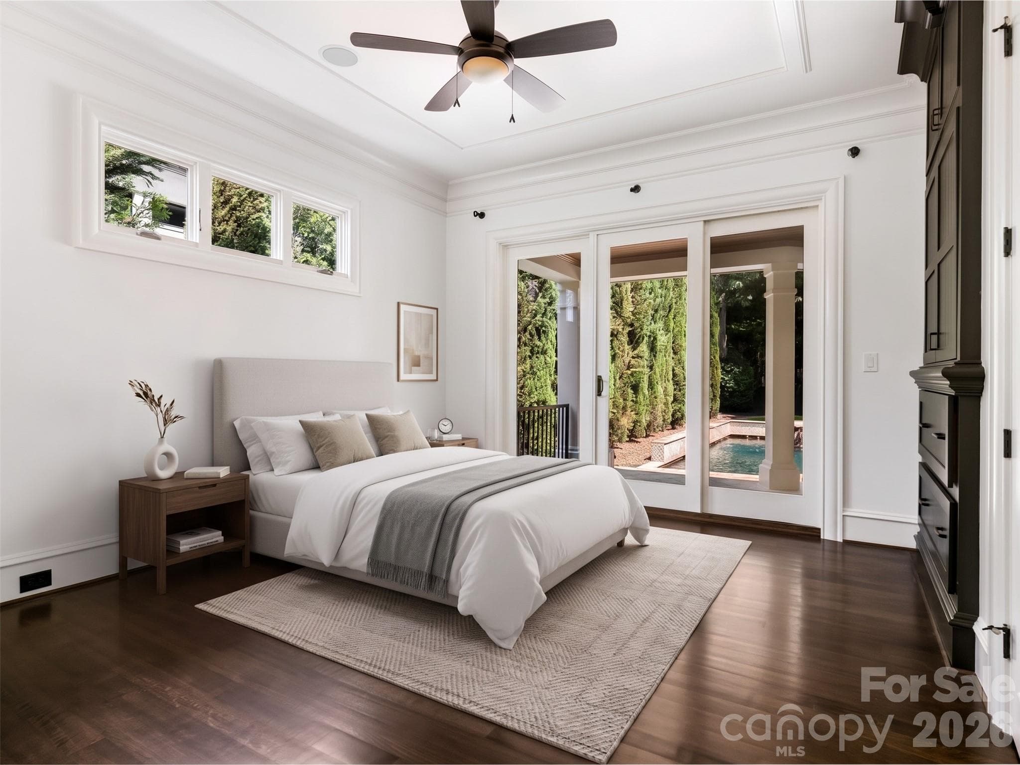Virtually Staged Main Level Bedroom - 6323 Saint Stephen Lane, Charlotte
