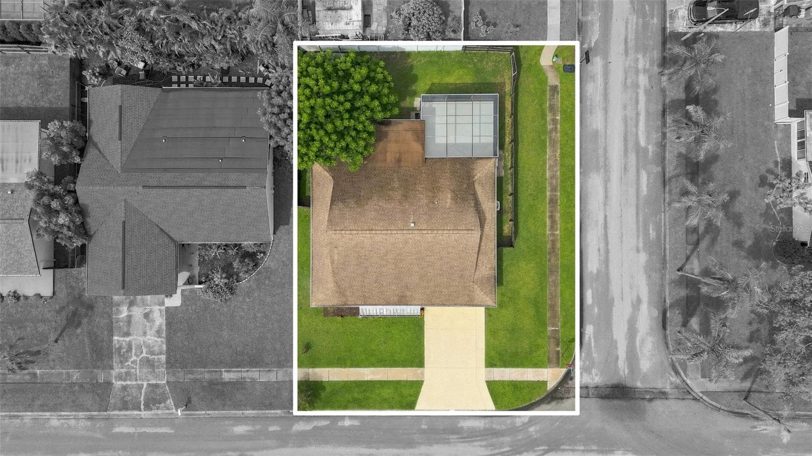Aerial corner lot - 4331 SWALLOWTAIL DR, NEW PORT RICHEY