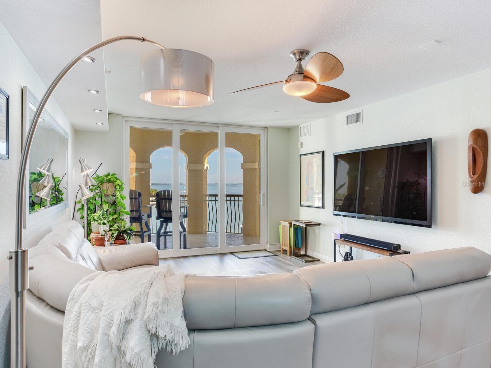 Waterfront Living Room - 5353 GULF BLVD #B202, ST PETE BEACH