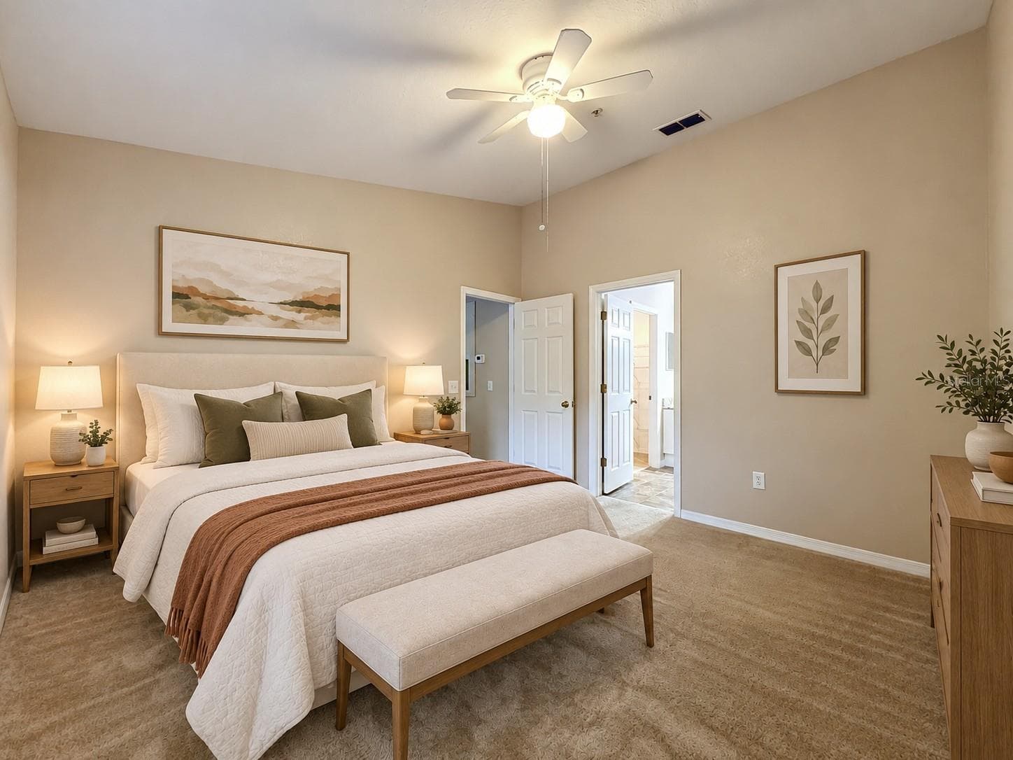 Staged Bedroom - 843 GRAND REGENCY PT #203, ALTAMONTE SPRINGS