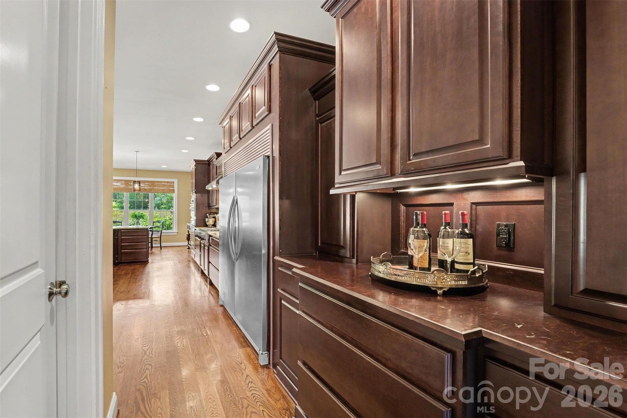 Side by side, full size refrigerator and full size Freezer, walk in pantry and built in serving area. - 120 Palos Verde Drive, Mooresville