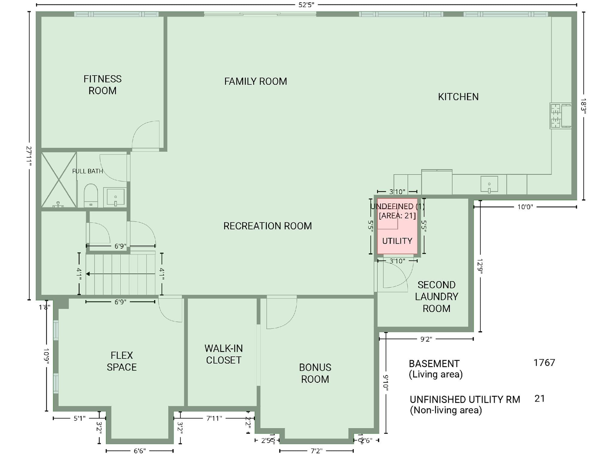 Walk-Out Basement Floor Plan - 124 Clipper Lane, Mooresville