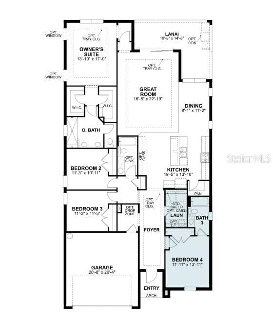 Floorplan - 9621 VIBRANT LN, VENICE