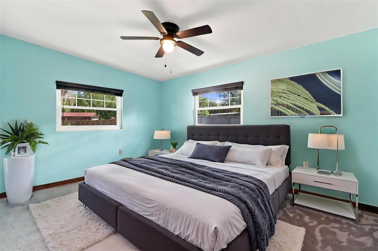 Virtually Staged Bedroom 2 - 10345 N HAINES CREEK RD, LEESBURG