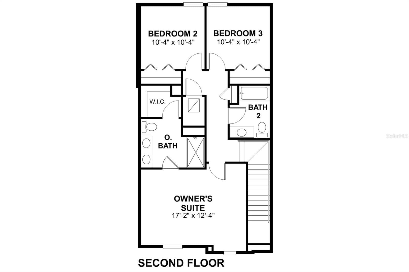 Foxtail Floor Plan- Second Floor. - 17836 BROADLEAF LOOP, VENICE