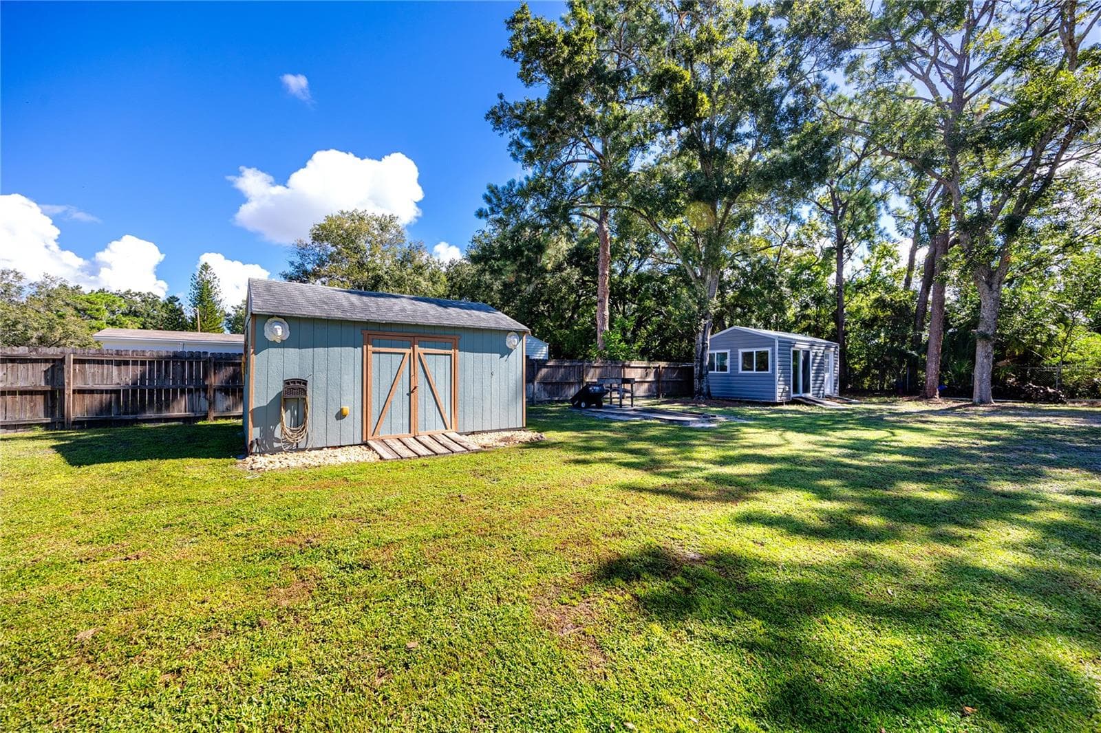 Oversized shed for lawnmower and garden tools. - 7913 BEASLEY RD, TAMPA