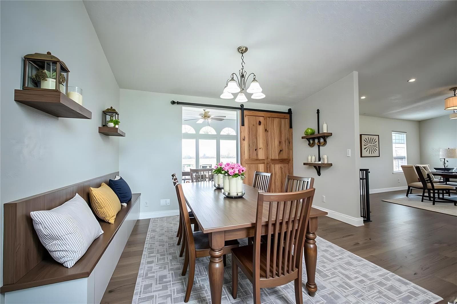 Dining Room - virtually staged - 8045 ALTURAS BABSON PARK CUTOFF RD, BARTOW