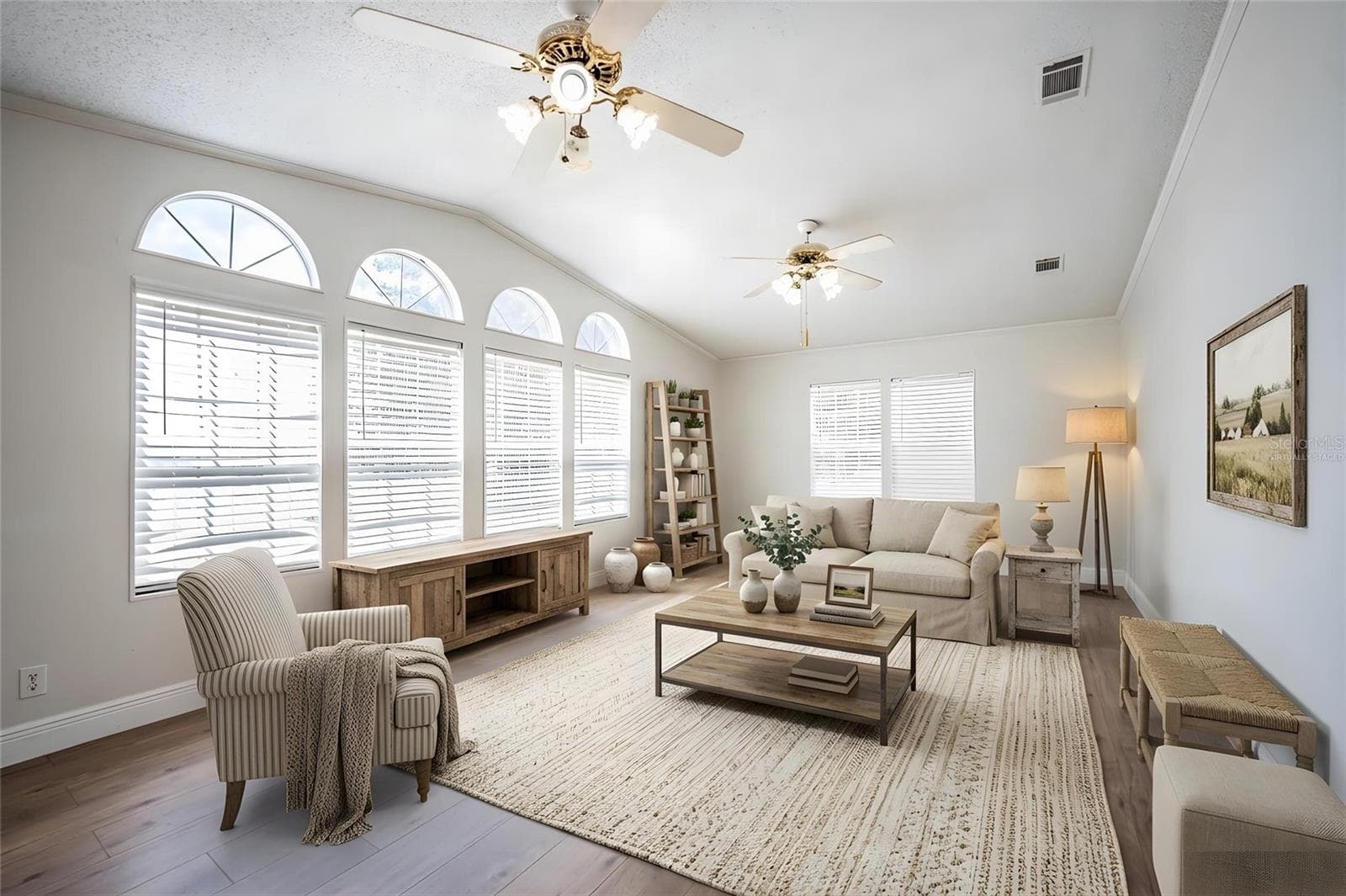 Family Room - virtually staged - 8045 ALTURAS BABSON PARK CUTOFF RD, BARTOW