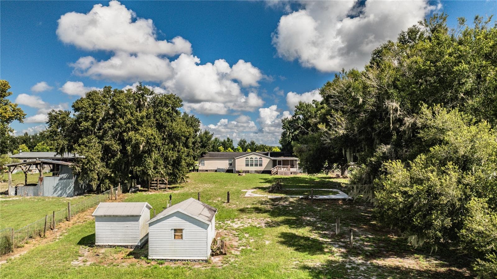 Backyard from lake - 8045 ALTURAS BABSON PARK CUTOFF RD, BARTOW