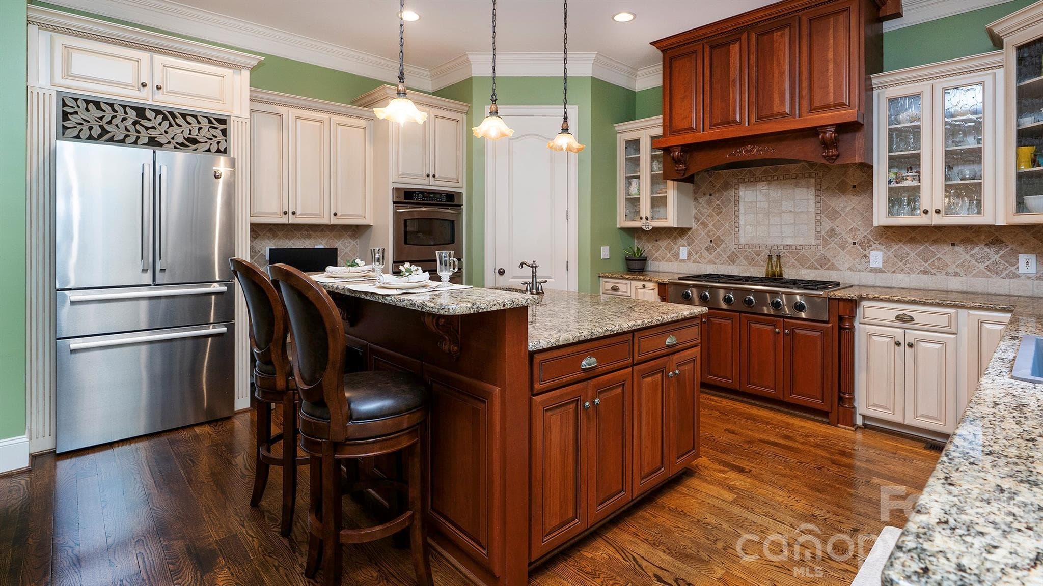 Kitchen island... - 7786 Chapel Creek Drive, Denver