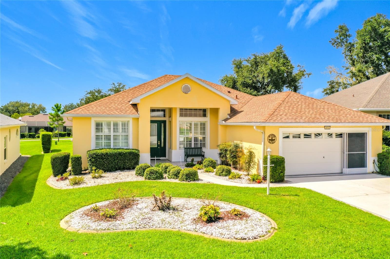 Retractable Screened Door at Front Door for Ventilation - 5693 GULF STREAM STREET, TAVARES