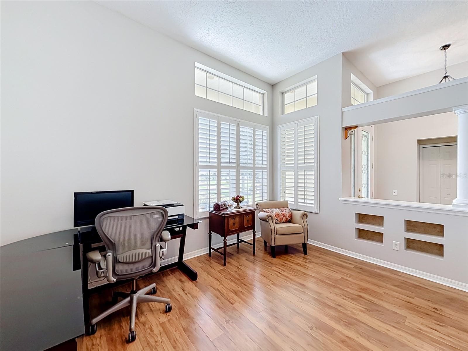 Formal Dining Area with easy care Laminate Flooring - Currently Used as Office - 5693 GULF STREAM STREET, TAVARES