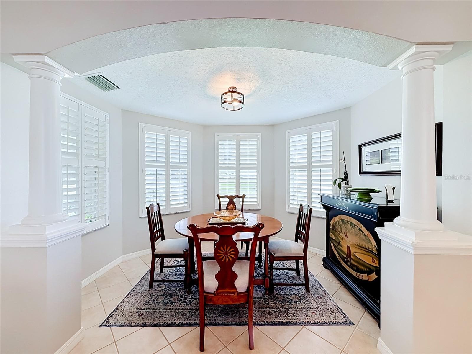 Breakfast Nook with Windows to Backyard - 5693 GULF STREAM STREET, TAVARES
