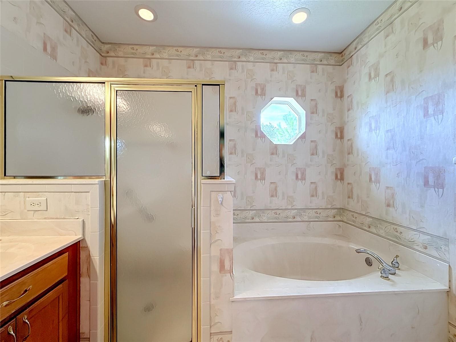 Walk-in Shower with Separate Soaking Tub - 5693 GULF STREAM STREET, TAVARES