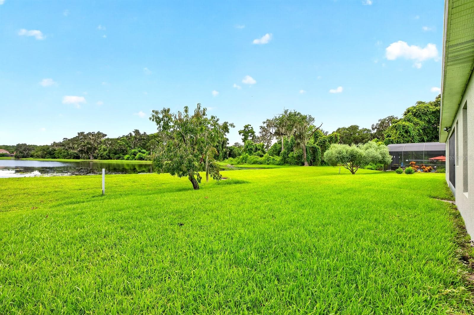 Backyard, pond views. - 4946 LAZY OAKS WAY, ST CLOUD