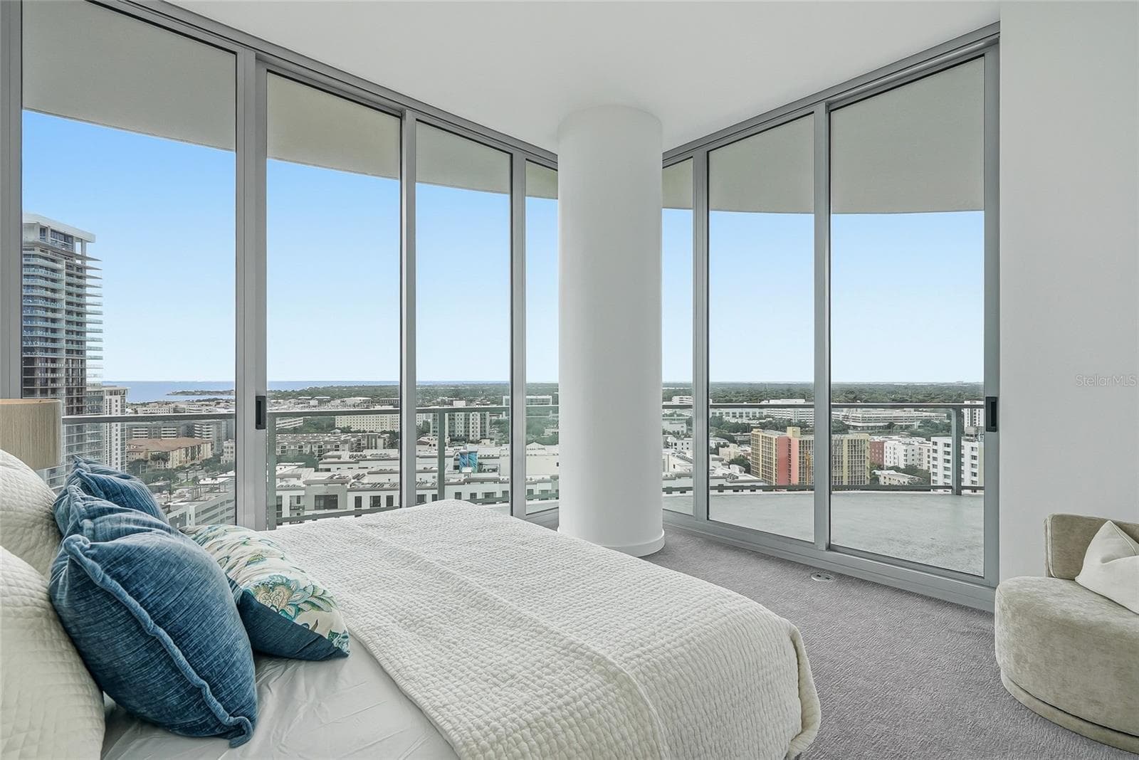Spacious primary bedroom with a sitting area. - 400 CENTRAL AVE #1901, ST PETERSBURG