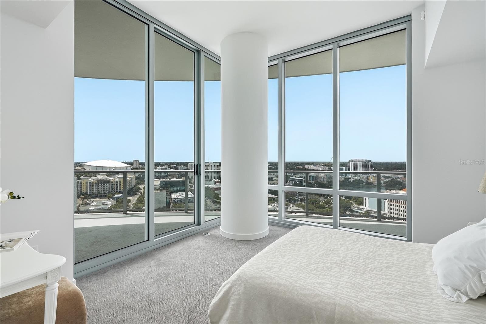 Spacious guest suite featuring a private balcony and ensuite bathroom. - 400 CENTRAL AVE #1901, ST PETERSBURG