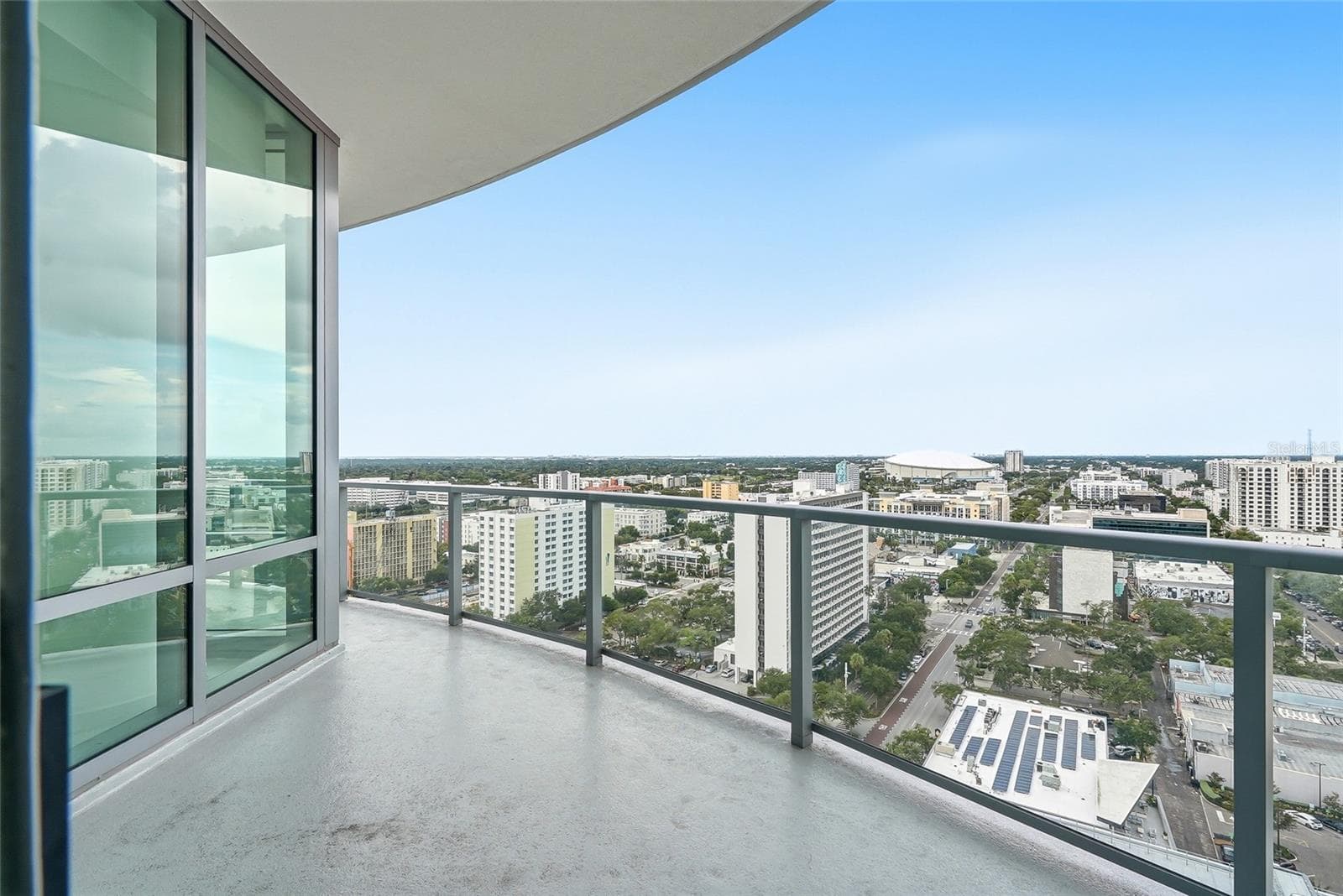 Private balcony off the guest bedroom. - 400 CENTRAL AVE #1901, ST PETERSBURG