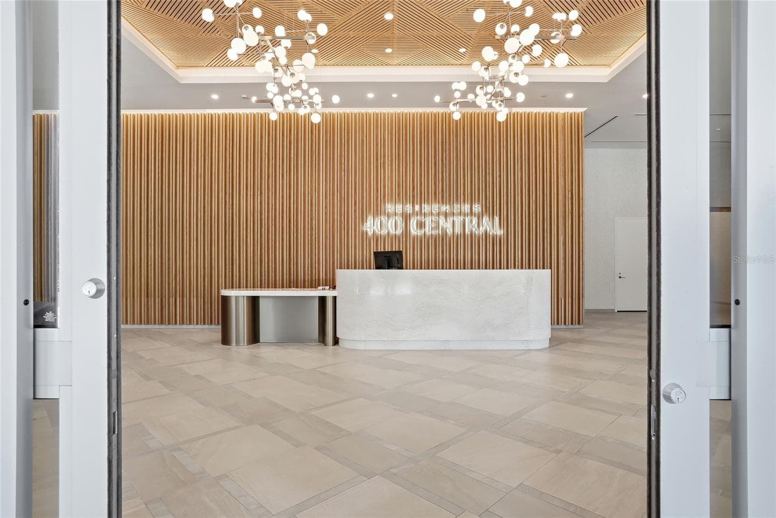 This is 400 Central's lobby with a welcoming 24-hour front desk staff. - 400 CENTRAL AVE #1901, ST PETERSBURG