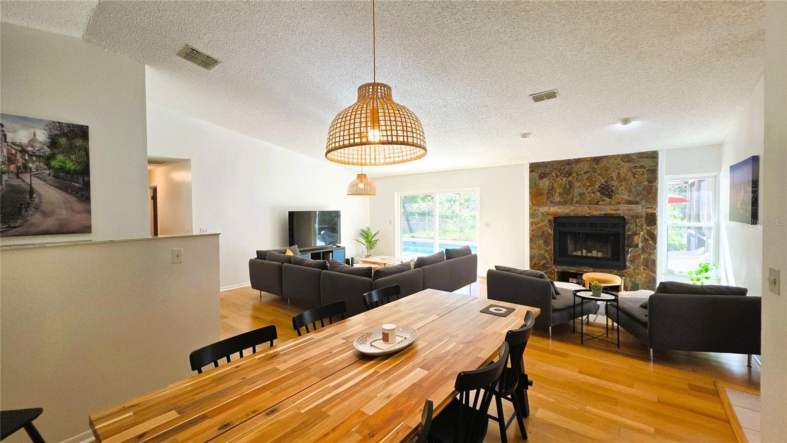 Dining Room Living room view. - 2529 INDIGO DR, DUNEDIN