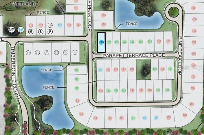 3022 Parapet Terrace Place Site Map - 3022 PARAPET TERRACE PL, PLANT CITY