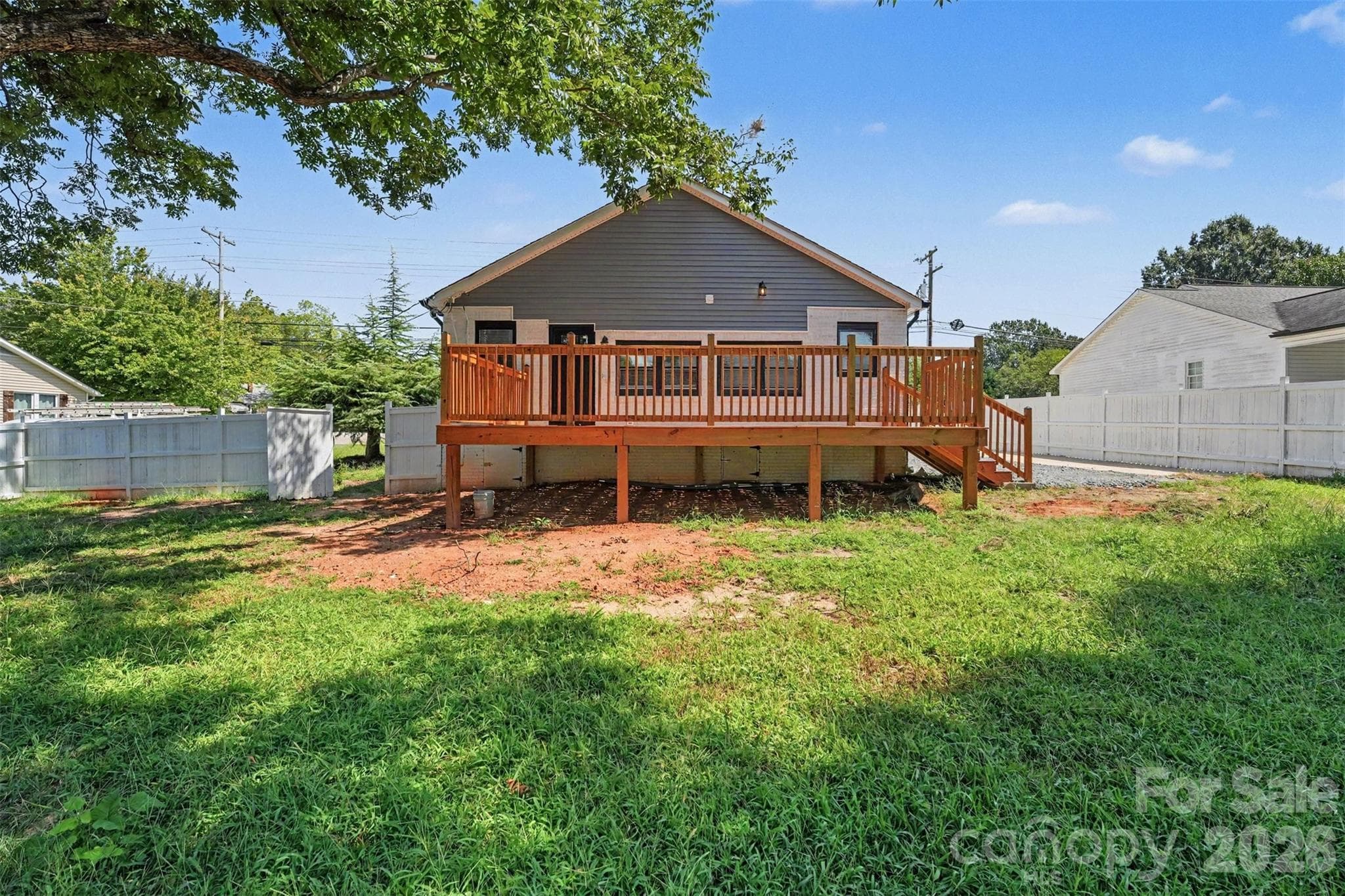 Backyard- fenced in - 600 S Chapel Street, Landis