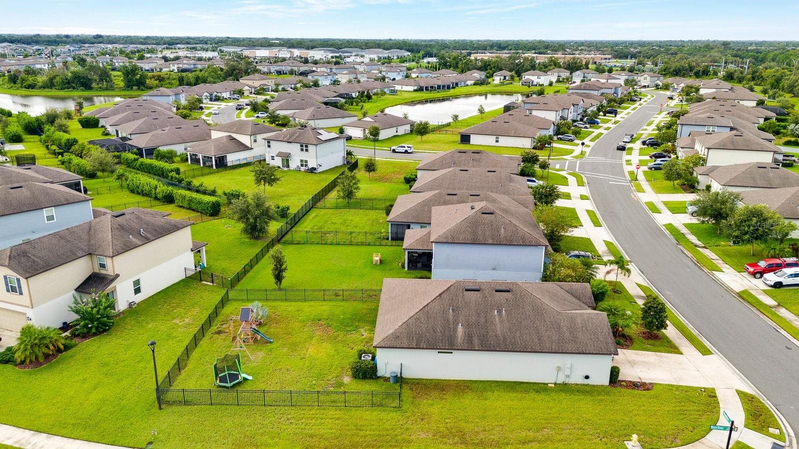 Birds eye view facing east - 9348 ROYAL RIVER CIR, PARRISH