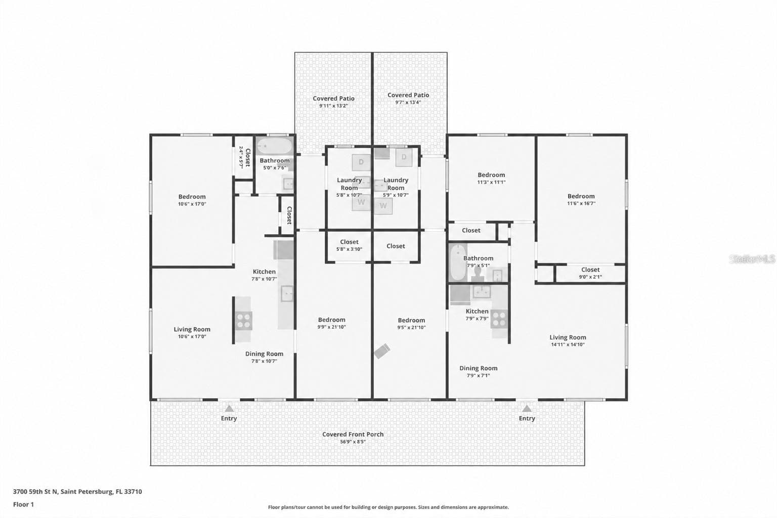 Duplex at 3700 59TH ST N, ST PETERSBURG, photo 5 of 55