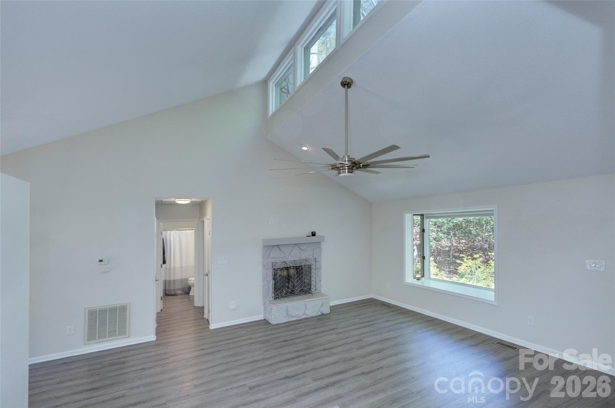 Living room area from Kitchen area - 960 Middle Connestee Trail, Brevard