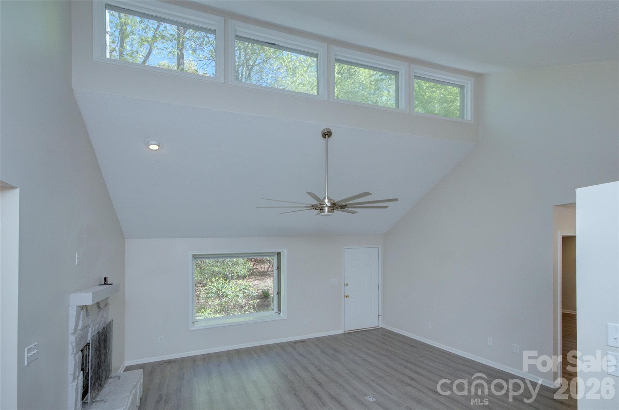 Living room area view from dining room - 960 Middle Connestee Trail, Brevard