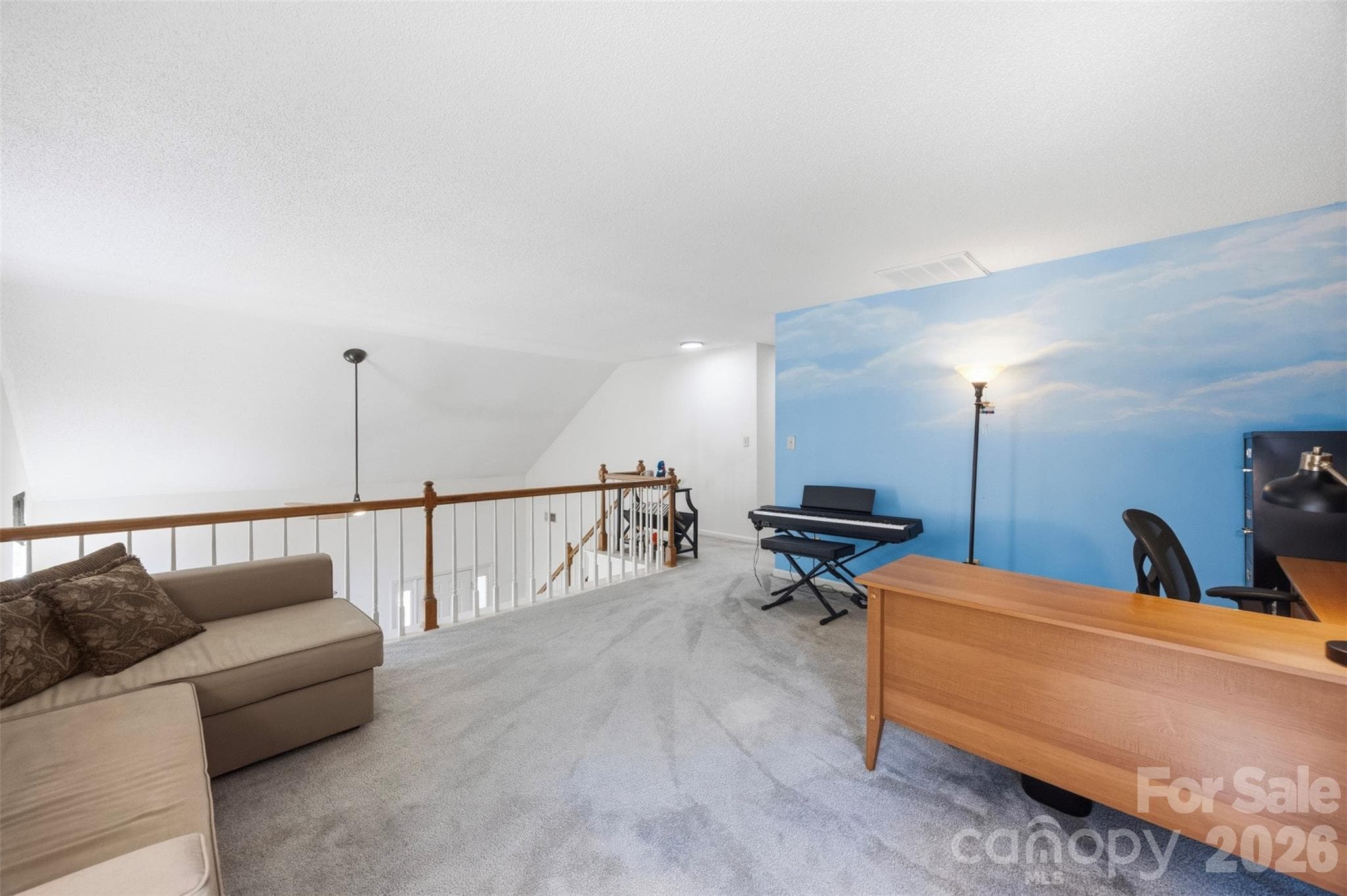 Loft overlooking the main living area - 2112 Long Ridge Lane, Charlotte