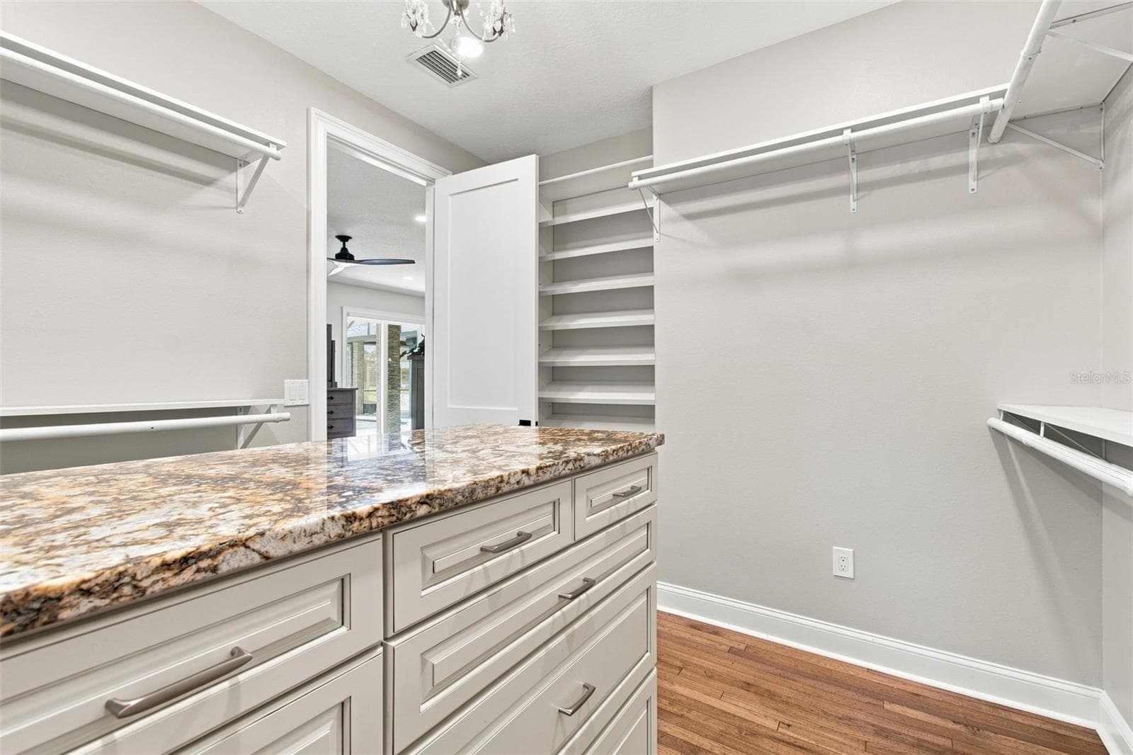 PRIMARY CLOSET WITH CUSTOM JEWELRY DRAWERS - 14122 CHESTERFIELD TRL, HUDSON