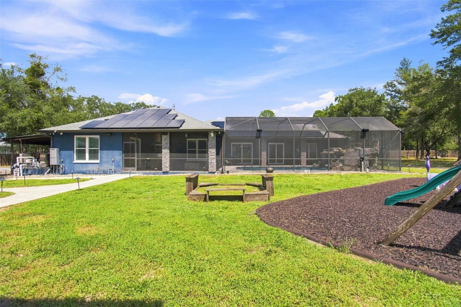 BACK VIEW OF HOME - 14122 CHESTERFIELD TRL, HUDSON