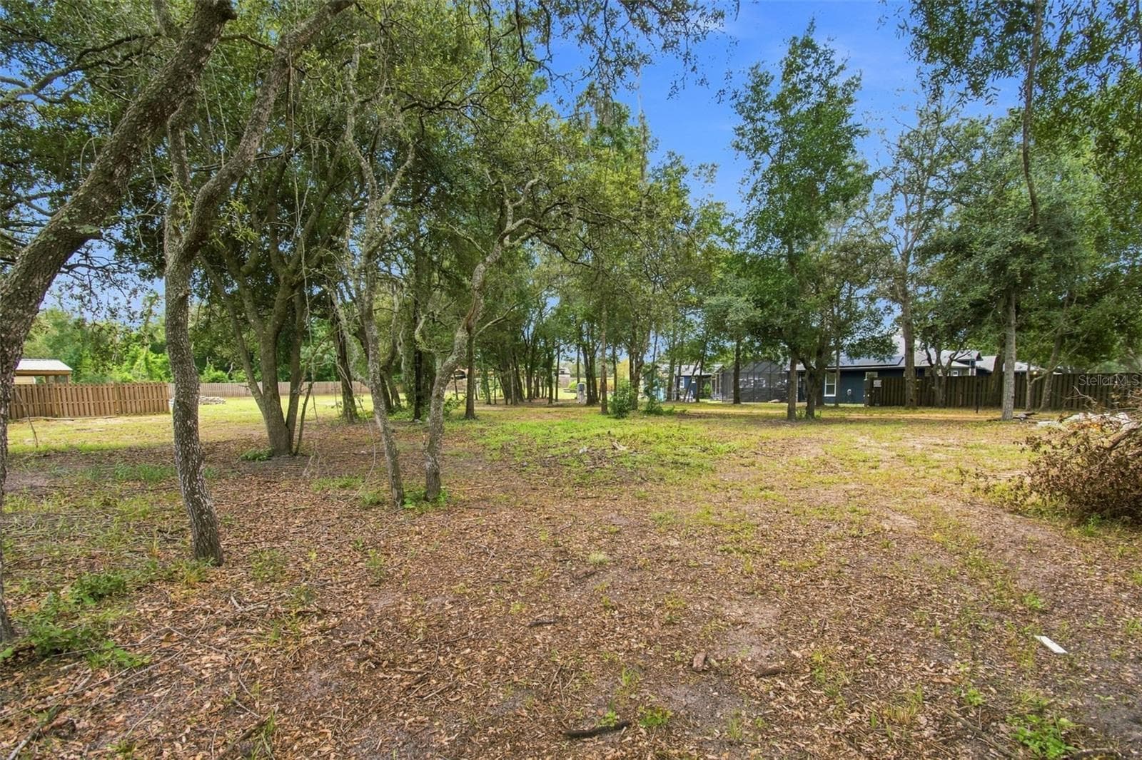 THE EXTRA LOT IS BEAUTIFULLY SHADED FOR ANIMALS OR EVEN ANOTHER HOME - 14122 CHESTERFIELD TRL, HUDSON
