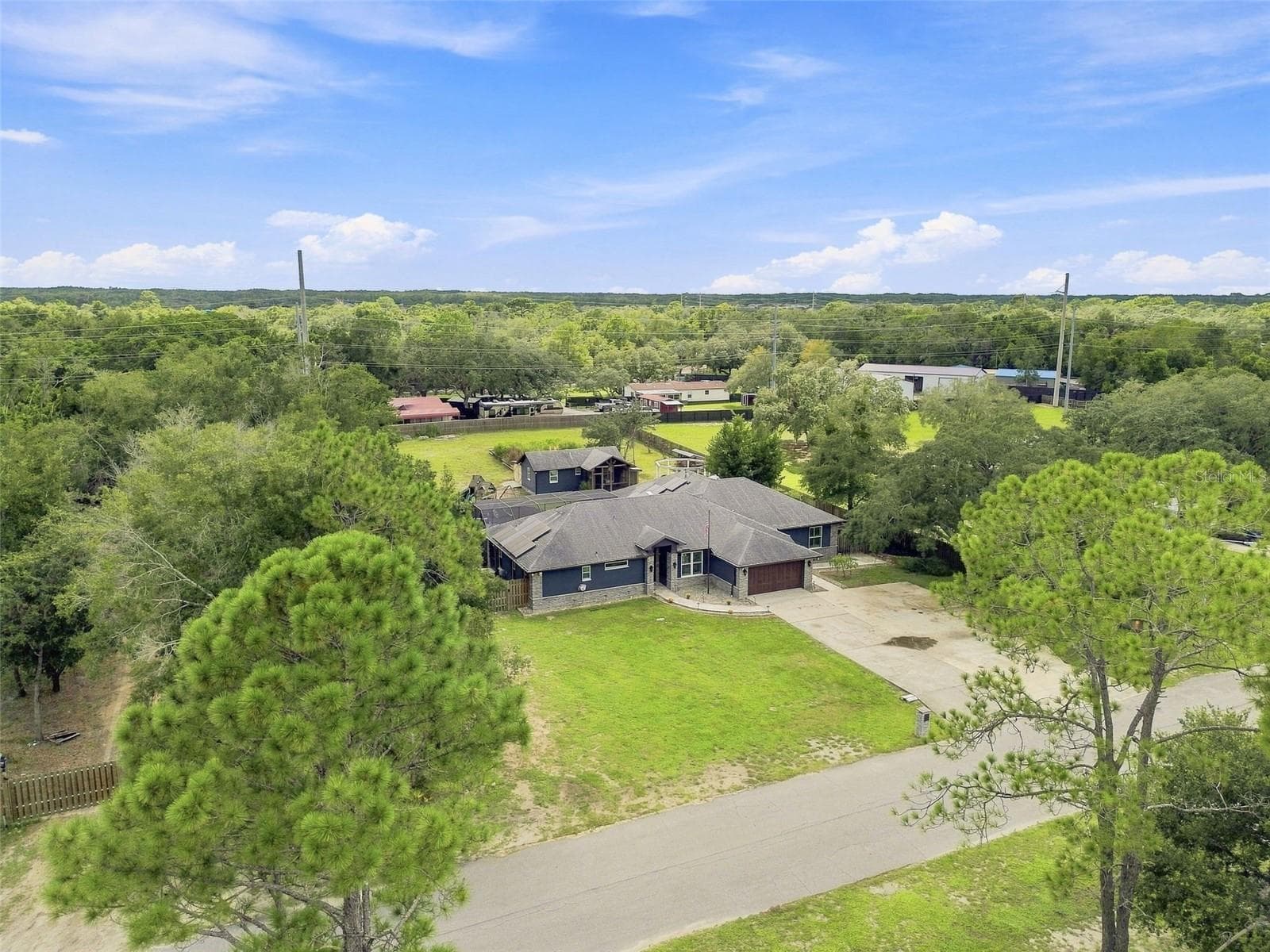 PRIVATE AERIAL VIEW - 14122 CHESTERFIELD TRL, HUDSON