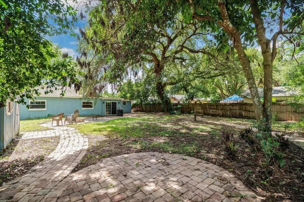 Fenced in and Pavered Backyard - 2829 LAKE MARGARET DR, ORLANDO