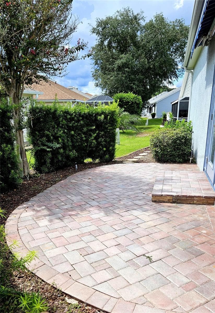 Rear Paver Patio - 730 SAN MARINO DR, THE VILLAGES