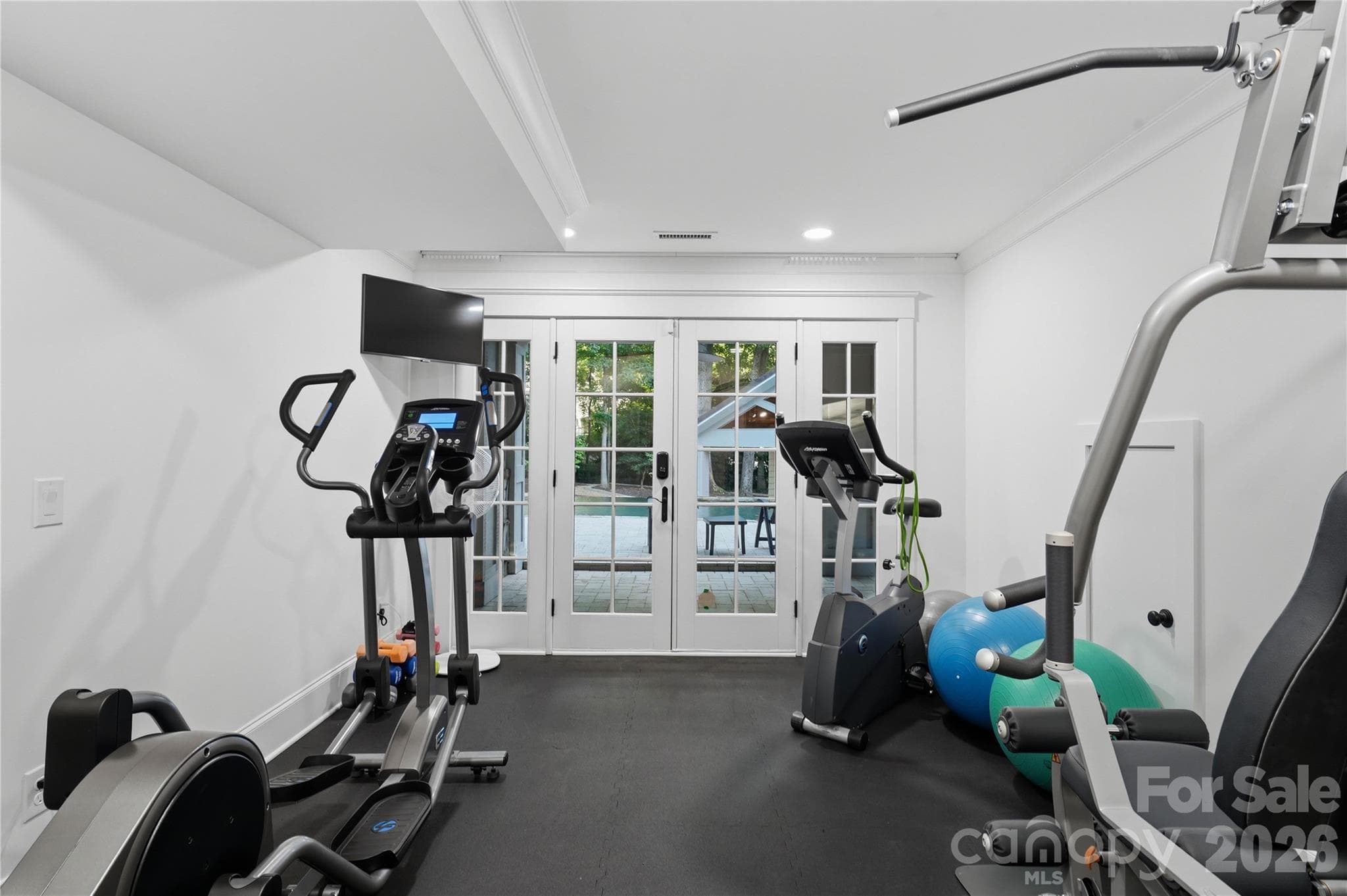 5th Bedroom currently used as home gym - 6239 Sharon Hills Road, Charlotte
