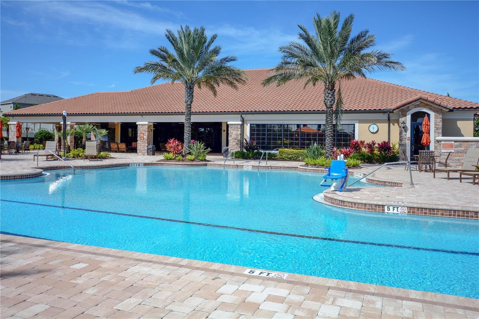 Amenities Pool with the Clubhouse in view - 1279 ZEEK RIDGE ST, CLERMONT