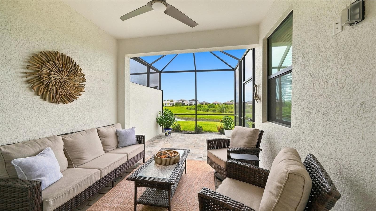 Extended screened lanai - 14229 EAGLE BRANCH DR, NOKOMIS