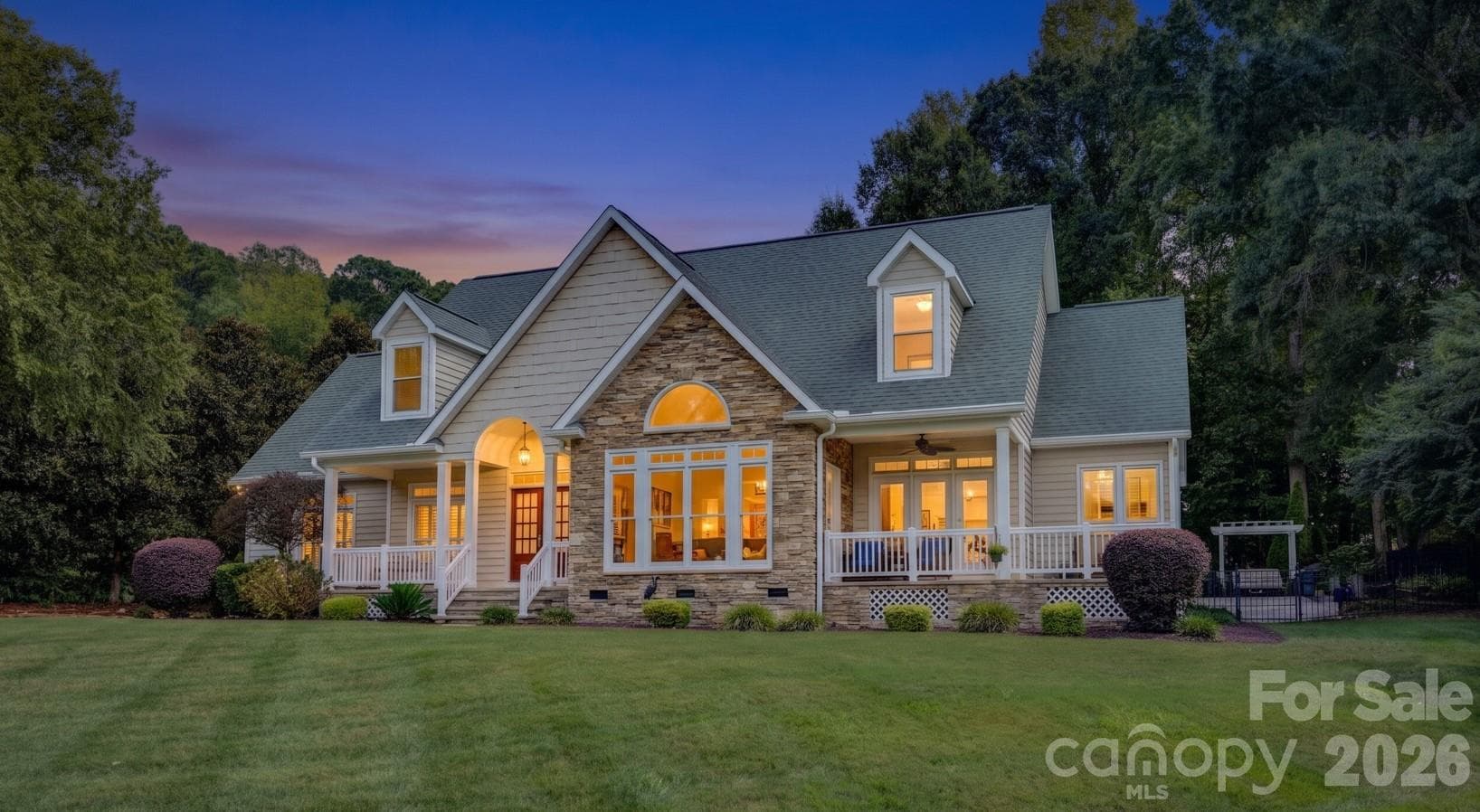Welcome to 946 Lake Club Dr. Stunning at night - 946 Lake Club Drive, Rock Hill