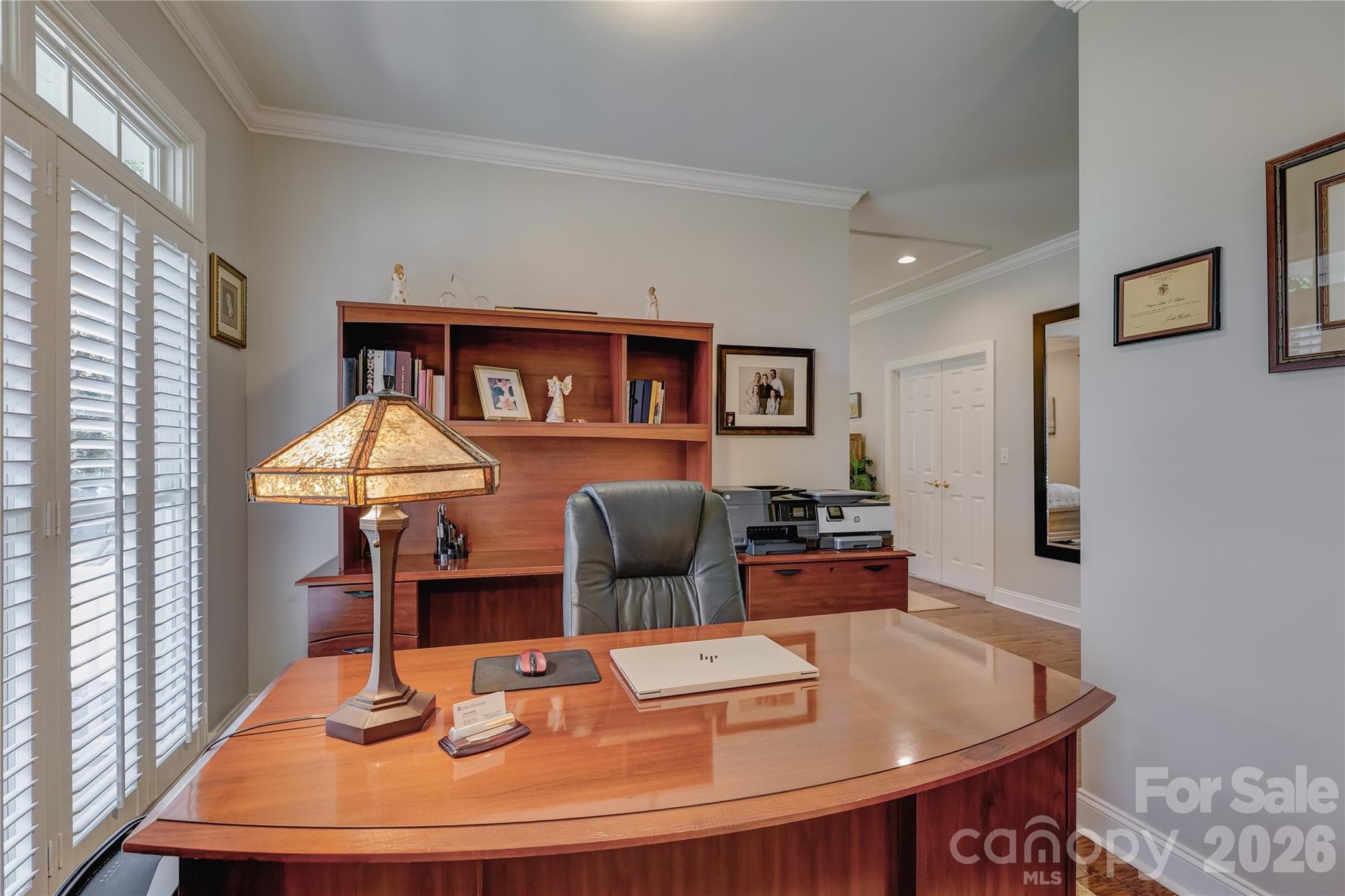 Main level office with direct access to the primary suite. - 946 Lake Club Drive, Rock Hill