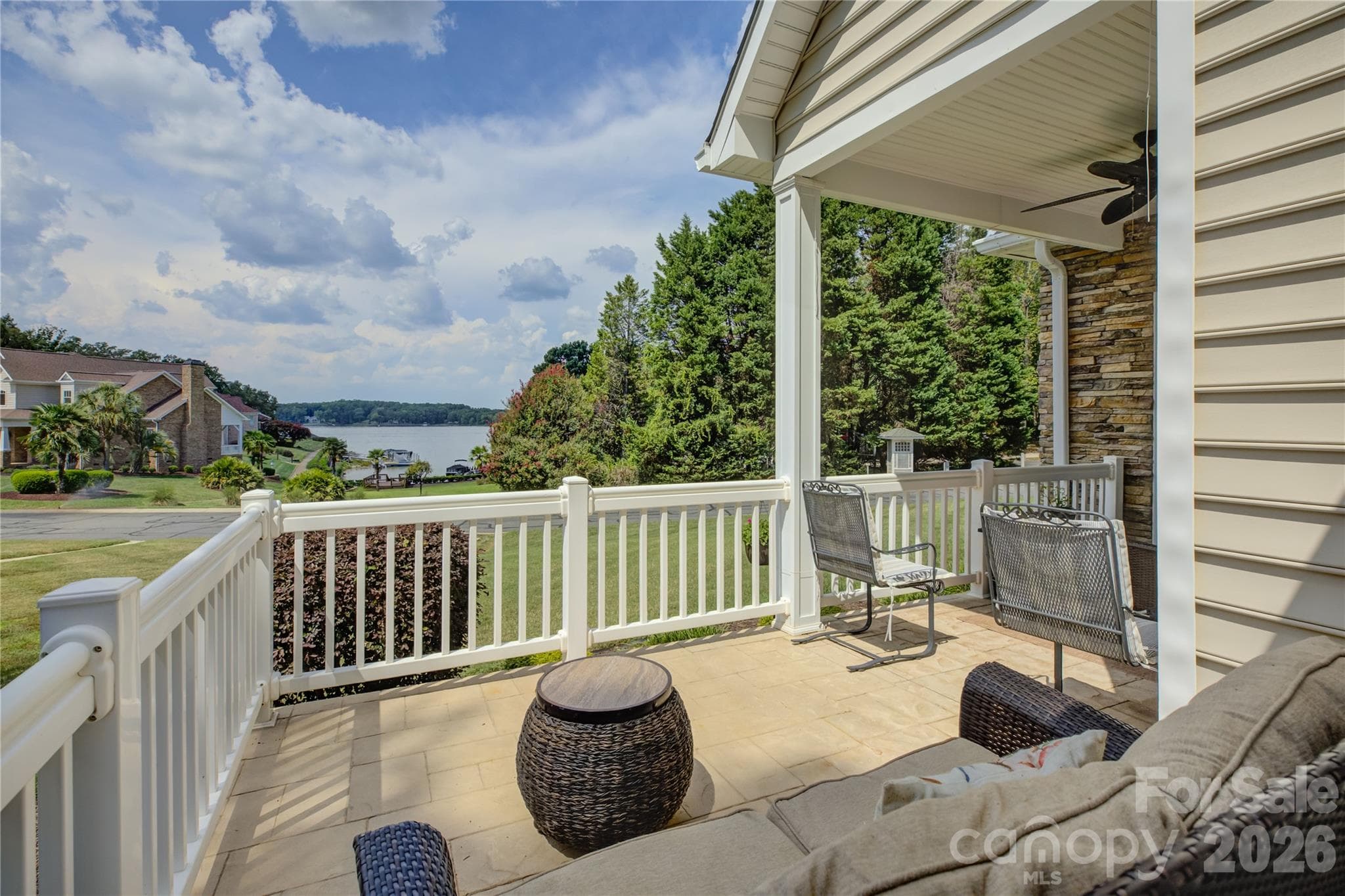 Fantastic views of the lake from the front porch. - 946 Lake Club Drive, Rock Hill